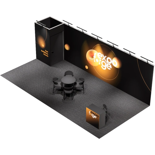 Messestand 4×8, 1 Wand, Pro