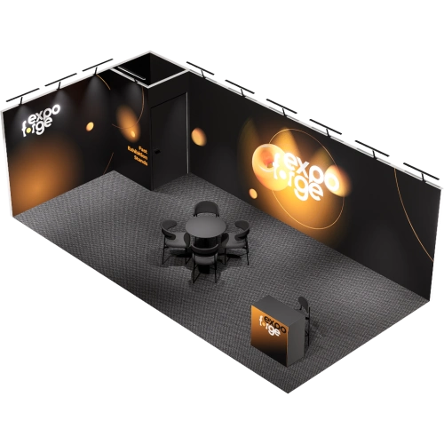 Messestand 4×8, 2 Wände, Pro