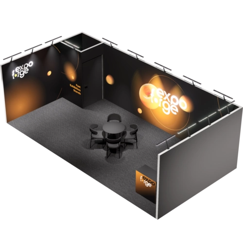 Messestand 4×8, 3 Wände, Pro