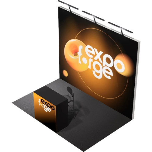 Messestand 2×3, 1 Wand, Pro