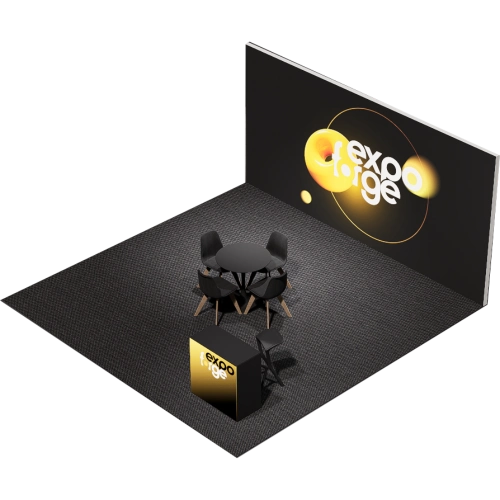 Messestand 5×5, 1 Wand, Standard