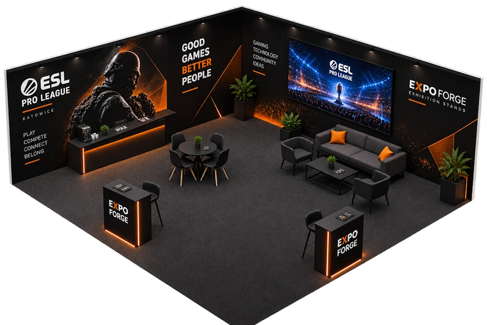 Stoisko targowe na ESL Pro League Katowice
