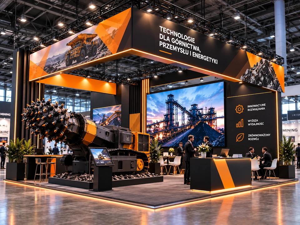 Stoisko targowe na Future Mining Forum & Expo w Katowicach