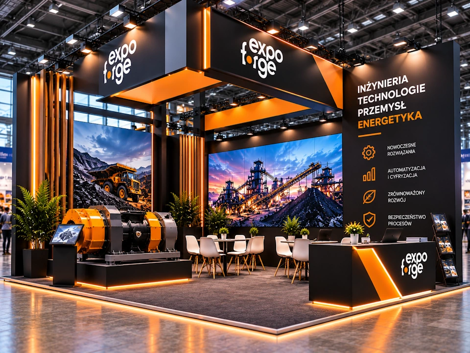 Stoisko targowe na Future Mining Forum & Expo w Katowicach