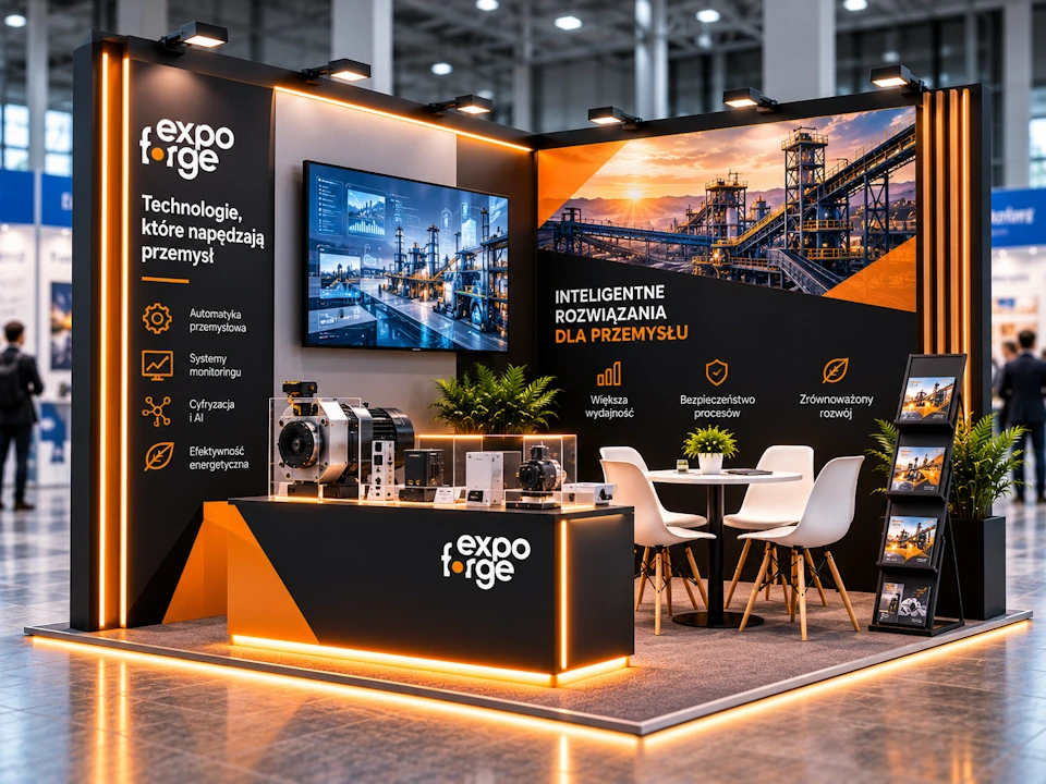 Stoisko targowe na Future Mining Forum & Expo w Katowicach