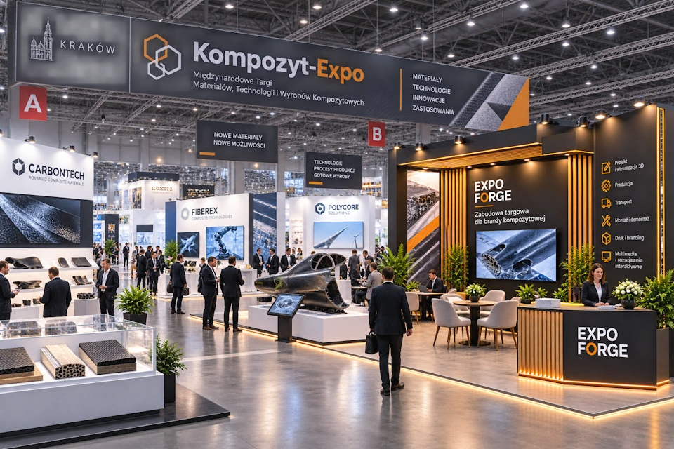 Stoisko targowe na KOMPOZYT-EXPO w Krakowie