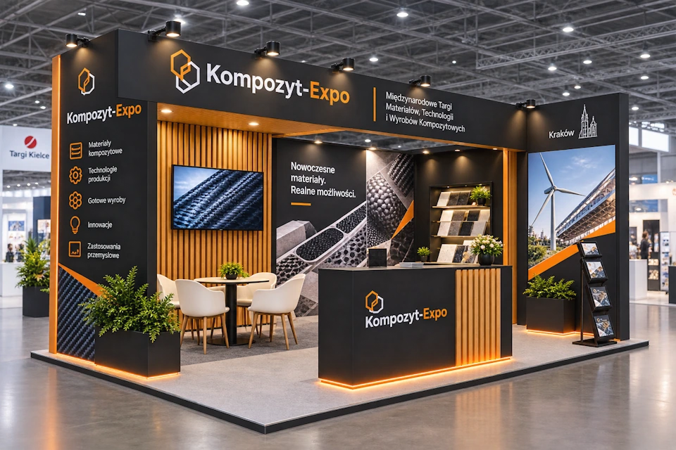 Stoisko targowe na KOMPOZYT-EXPO w Krakowie