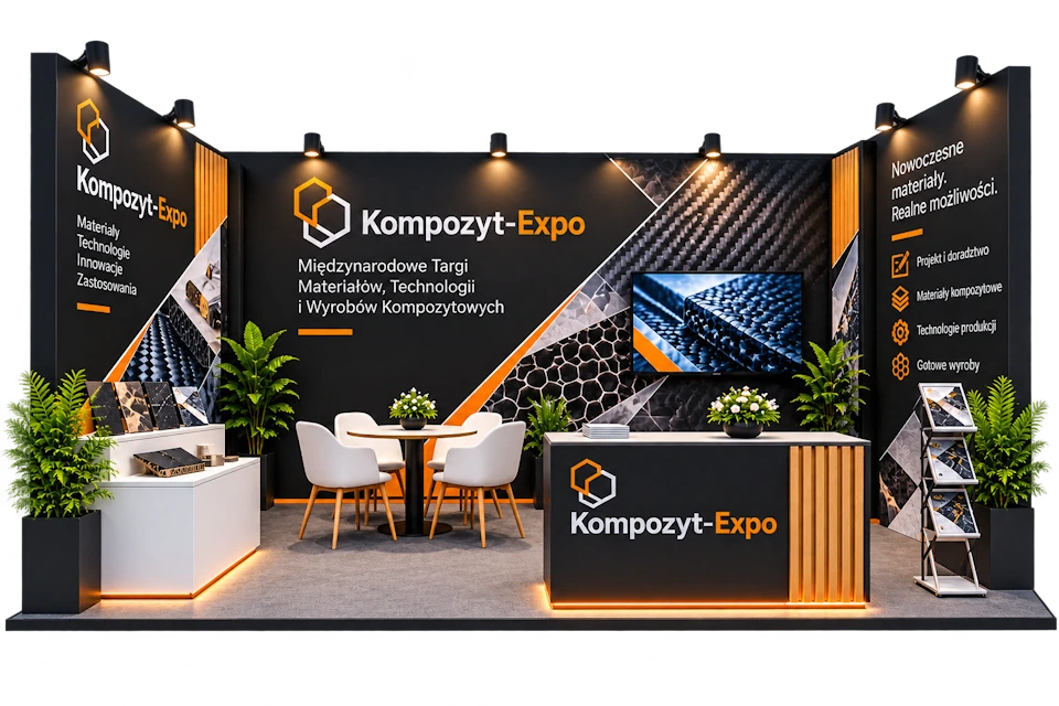 Stoisko targowe na KOMPOZYT-EXPO w Krakowie