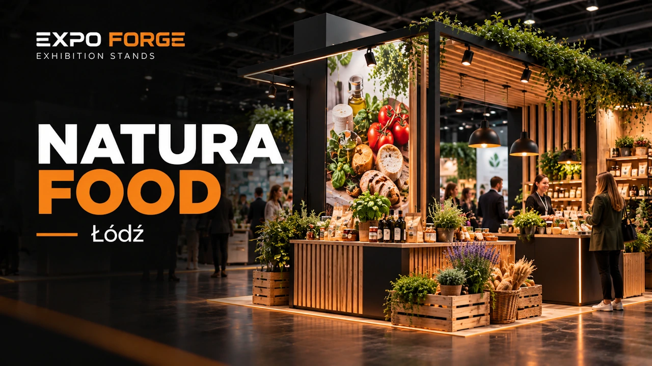 Trade booth at NATURA FOOD in Łódź