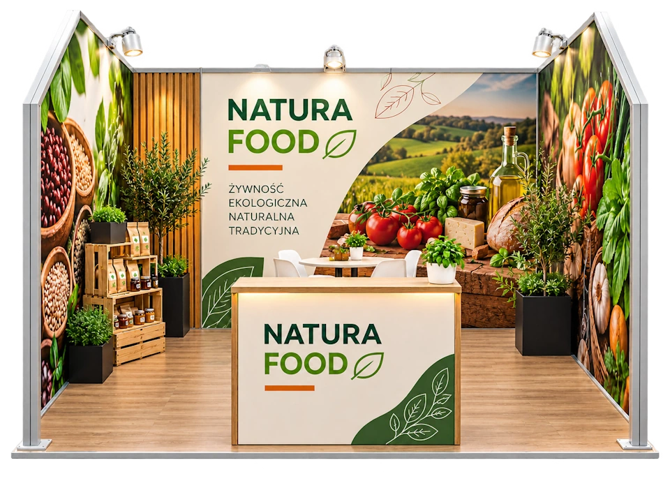 Stoisko targowe na NATURA FOOD w Łodzi