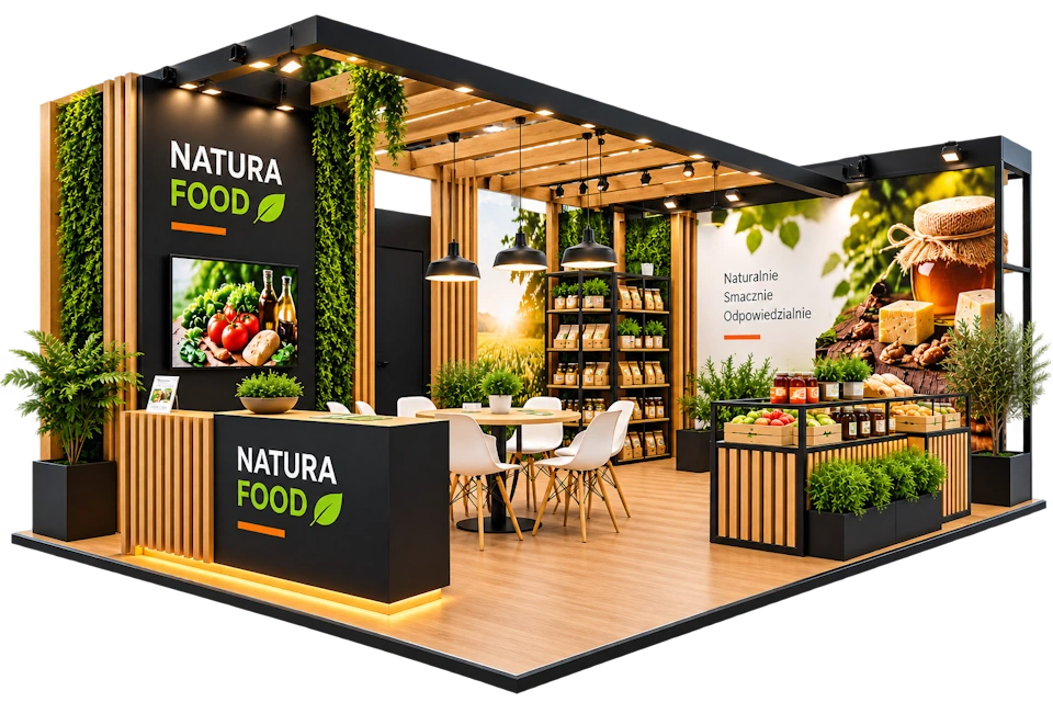 Stoisko targowe na NATURA FOOD w Łodzi