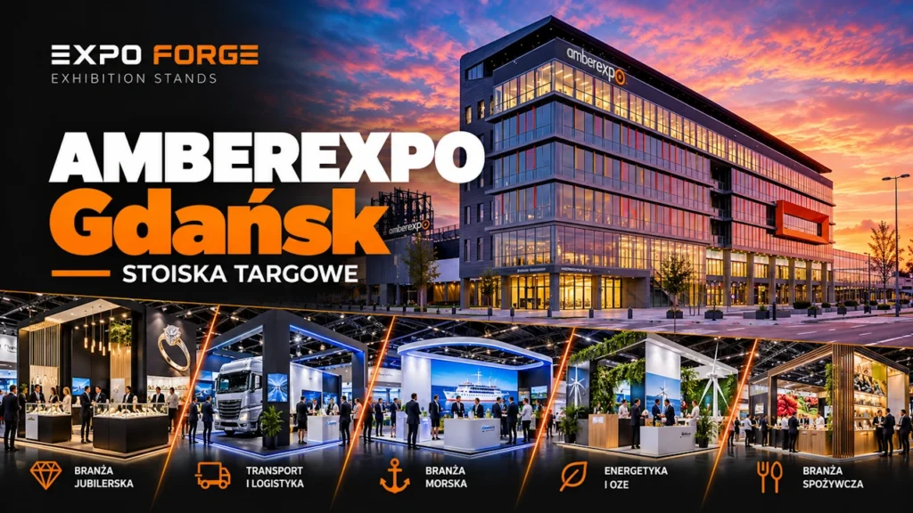 Stoiska targowe AMBEREXPO Gdańsk – projektowanie i zabudowa