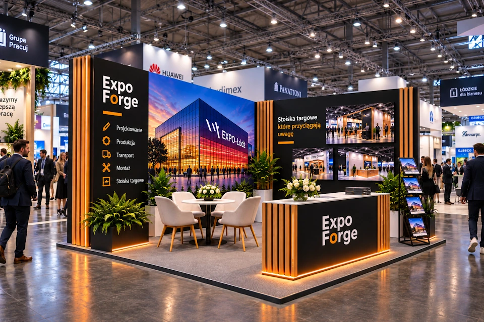 Stoiska targowe EXPO-Łódź – projektowanie i zabudowa
