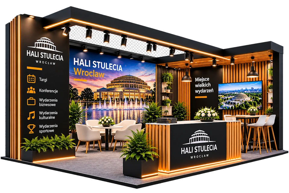 Stoiska targowe Hala Stulecia Wrocław. Projektowanie i zabudowa