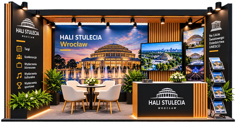 Stoiska targowe Hala Stulecia Wrocław. Projektowanie i zabudowa
