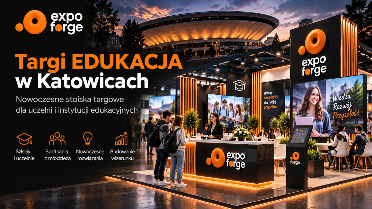 Trade booth at the National EDUCATION Fair in Katowice