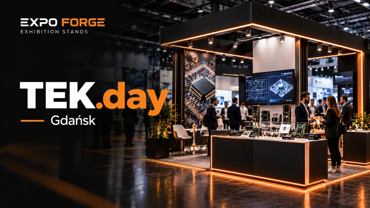 Trade booth at TEK.day Gdańsk